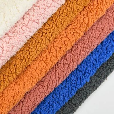 중중량 인쇄 폴리에스터 가짜 셰르파 펄스 재질 재사용 재킷