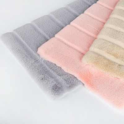 밀도 68×68 400gsm 스트라이프 브러쉬 토끼 가짜 털 천류 가구/홈텍스틸
