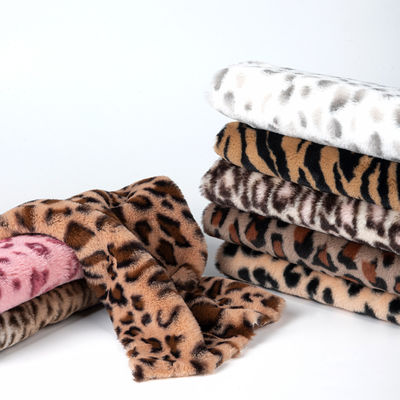 플러시 가짜 토끼 털 가죽 코트 스카프 신발 가방 담요 인 인기 Zebra 인쇄