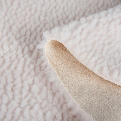 290±10gm 부드러운 껍질 가재 겨울 코트 멧돼지 접착 테디 셰르파 가짜 털