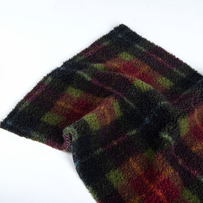 맞춤 100% 폴리에스터 테디 천 Jacquard 셰르파 천